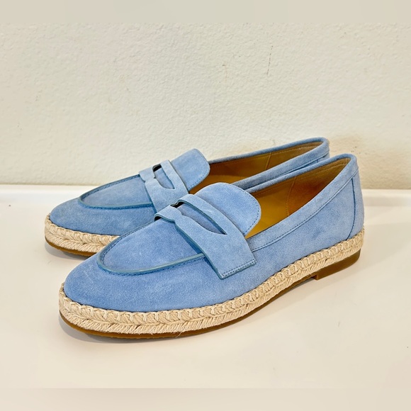 Michael Kors Lennon Espadrille Suede Slip On Loafers, Size 10, New in Box - Picture 1 of 8